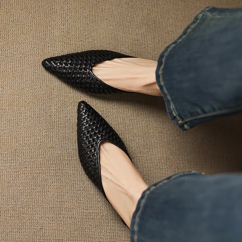 Sabrina Genuine Leather Mules