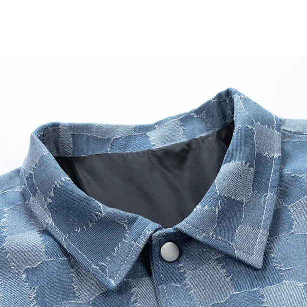 Carter Checkered Denim Jacket