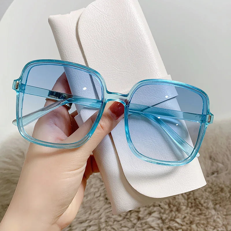 Sunset Glam Square Frame Sunglasses
