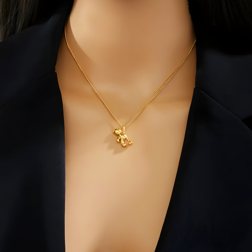 Golden Bear Necklace