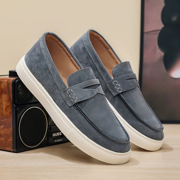 Montevale Genuine Leather Suede Loafers