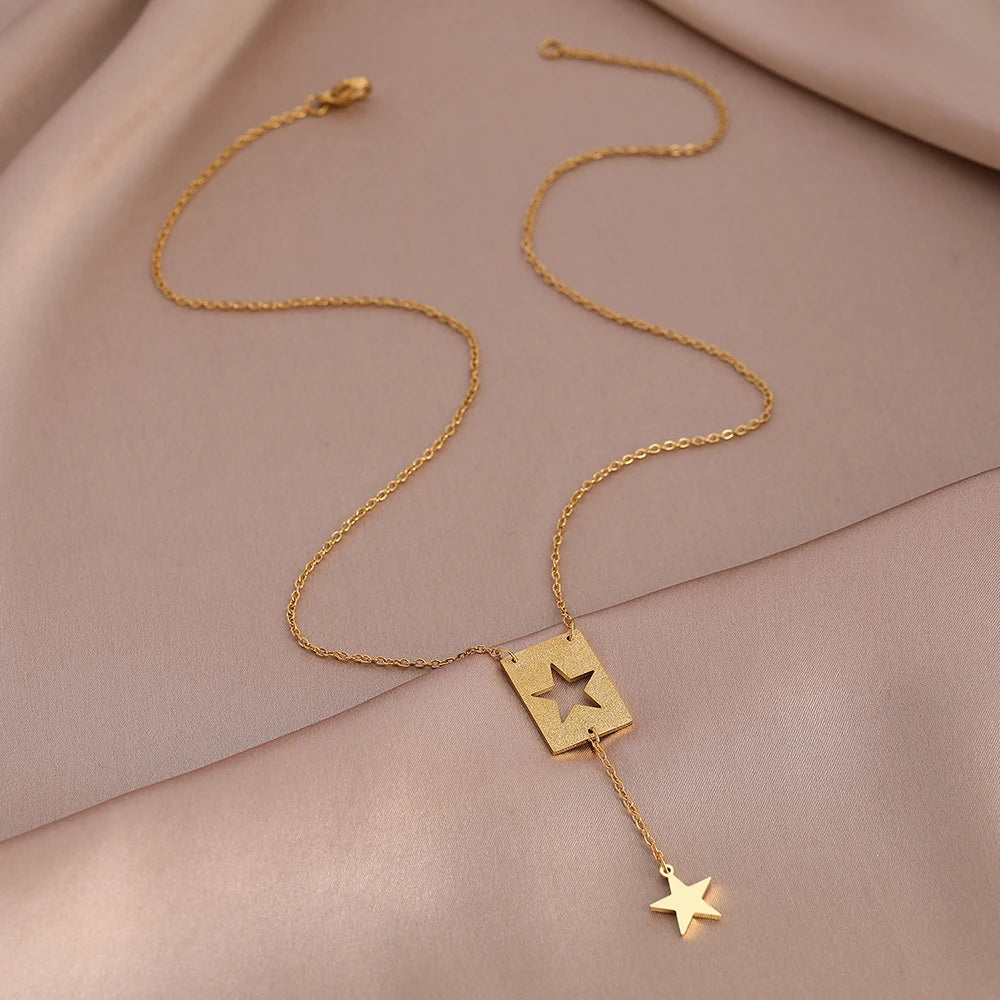 Cutout Pendant Necklace