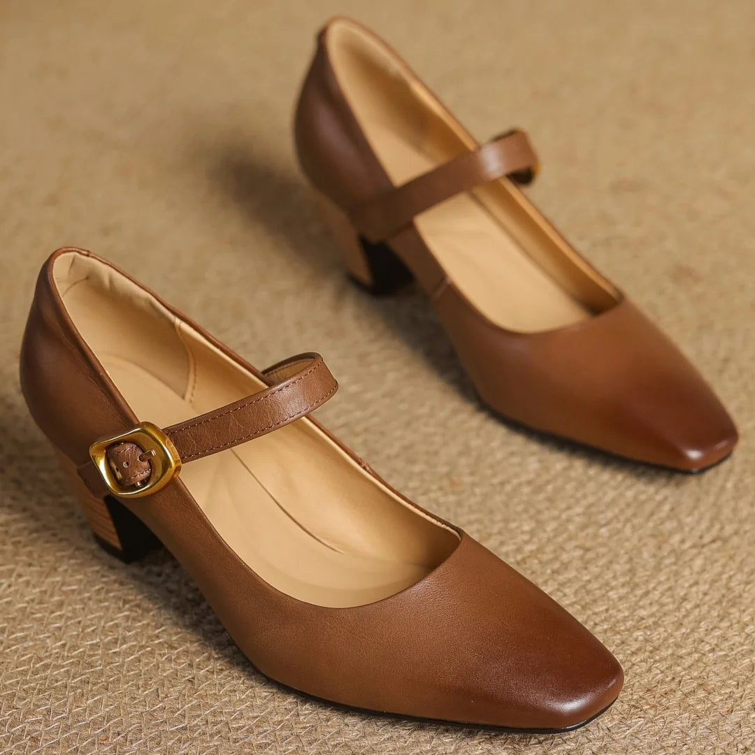 Celina Genuine Leather Heels