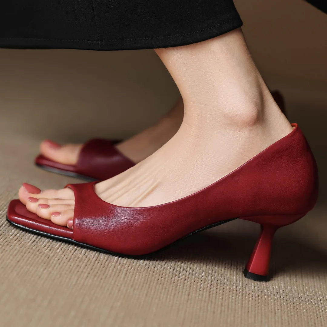Juliet Genuine Leather Heels
