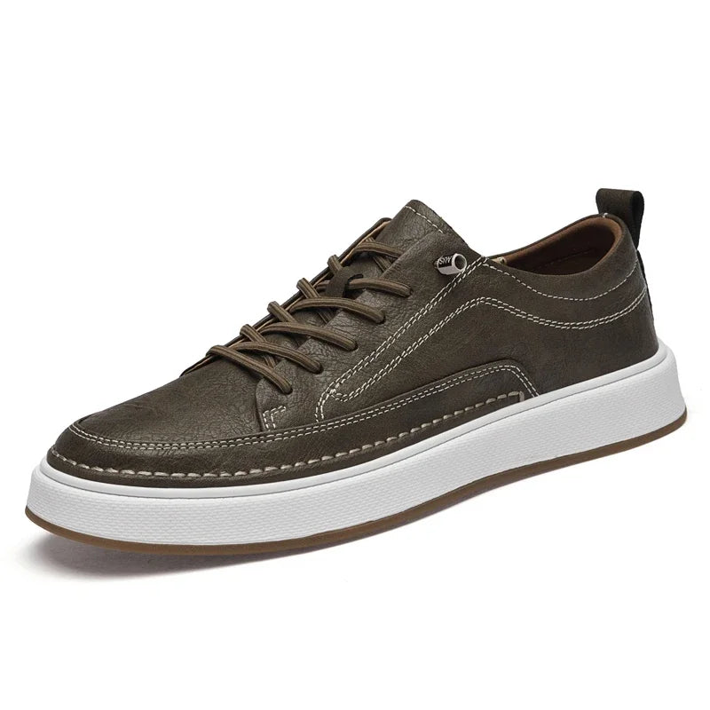 Duncan Genuine Leather Sneakers