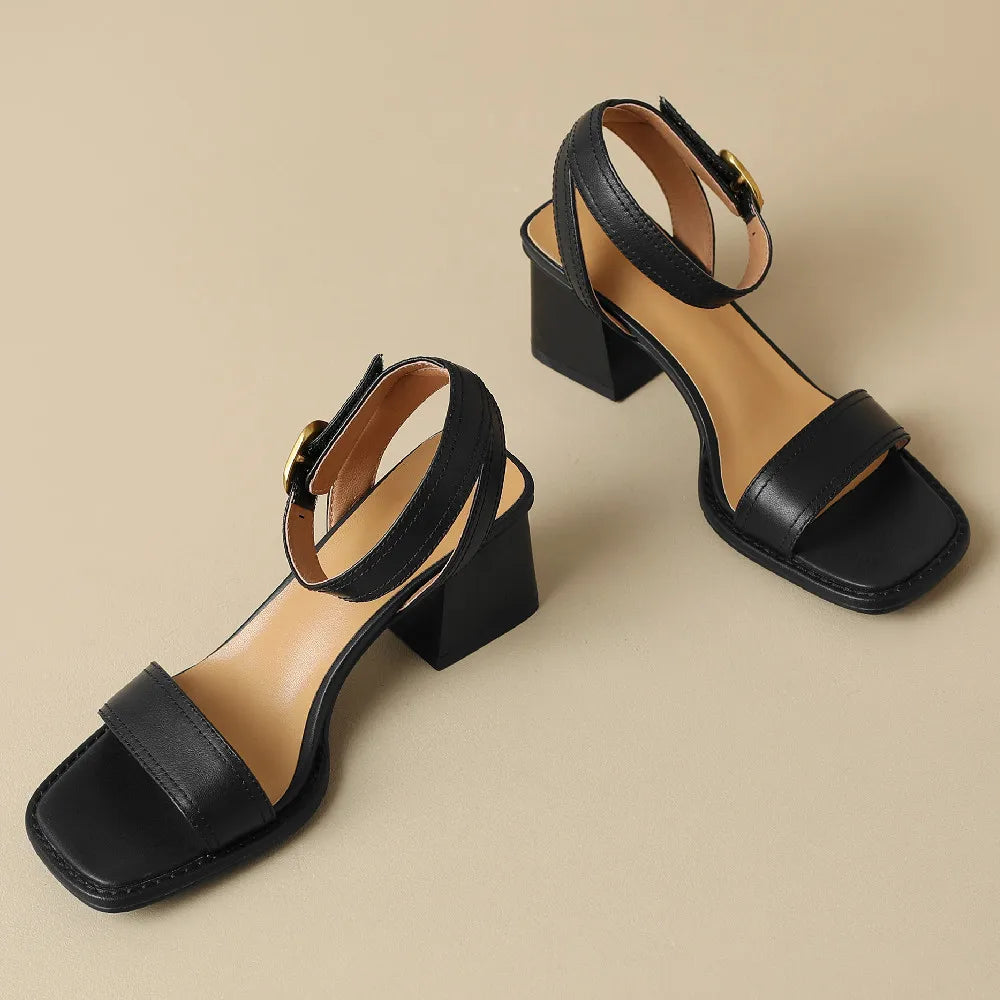 Savona Genuine Leather Heels