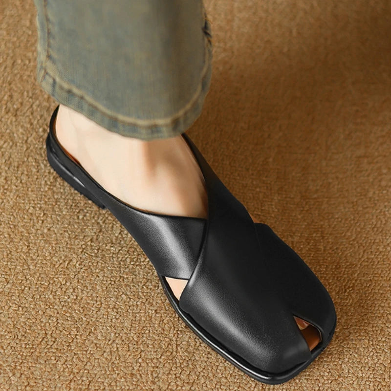 Valentara Crisscross Mules