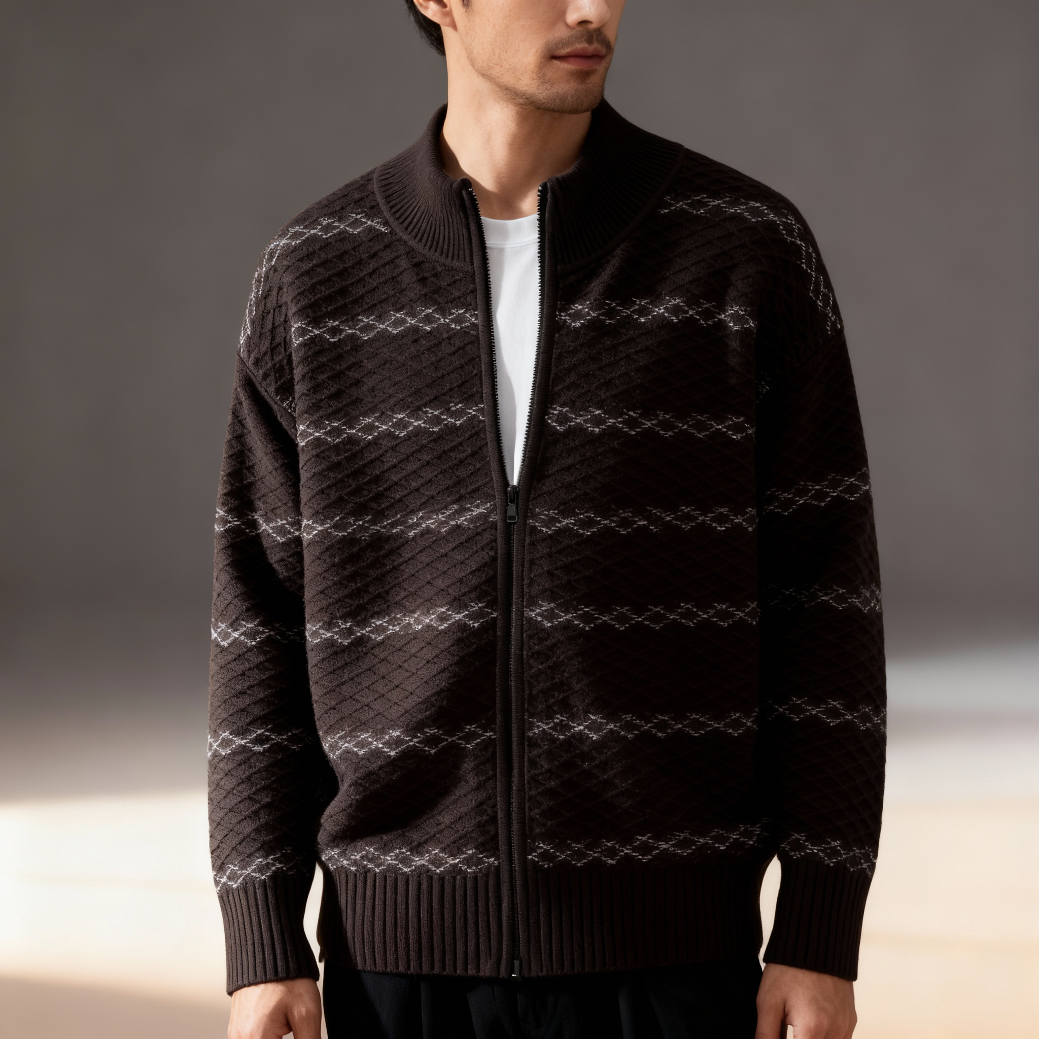 Holloway Zip-Up Cardigan
