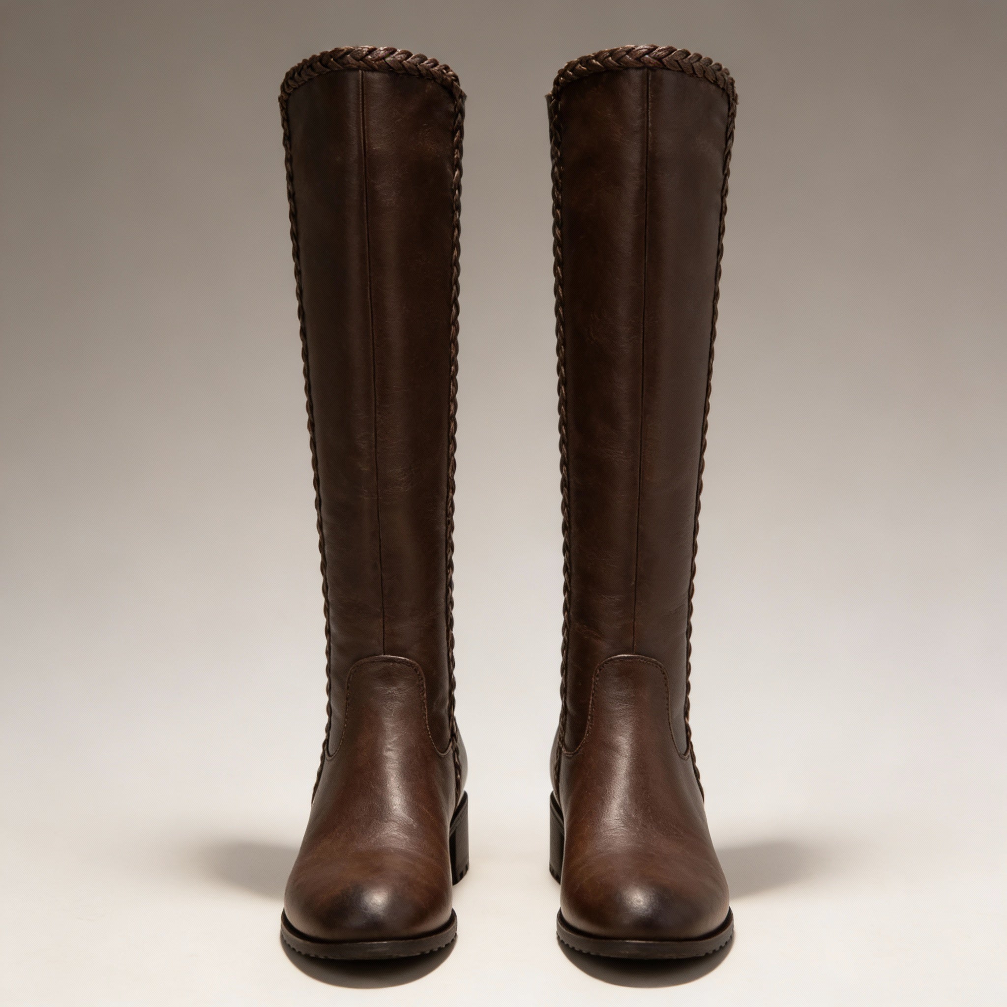 Elora Knee-High Leather Riding Boots