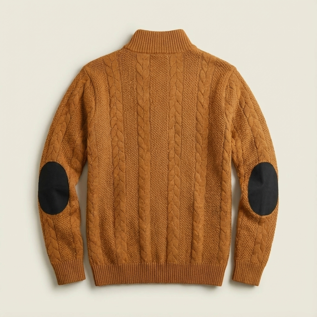 Callum Cable Knit Pullover Sweater