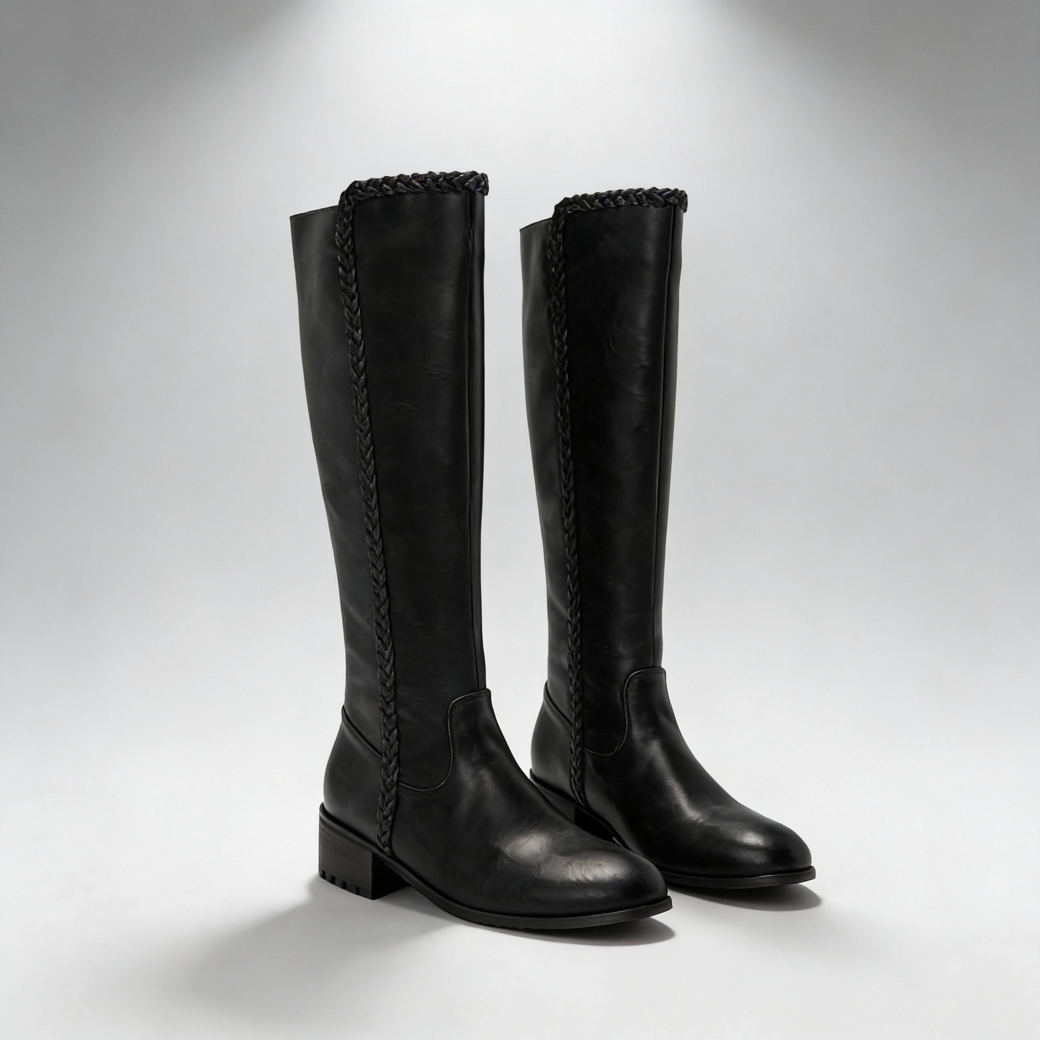 Elora Knee-High Leather Riding Boots