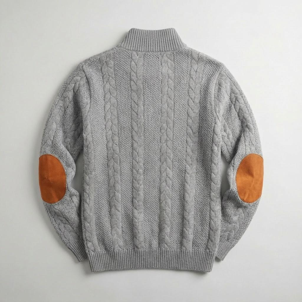 Callum Cable Knit Pullover Sweater