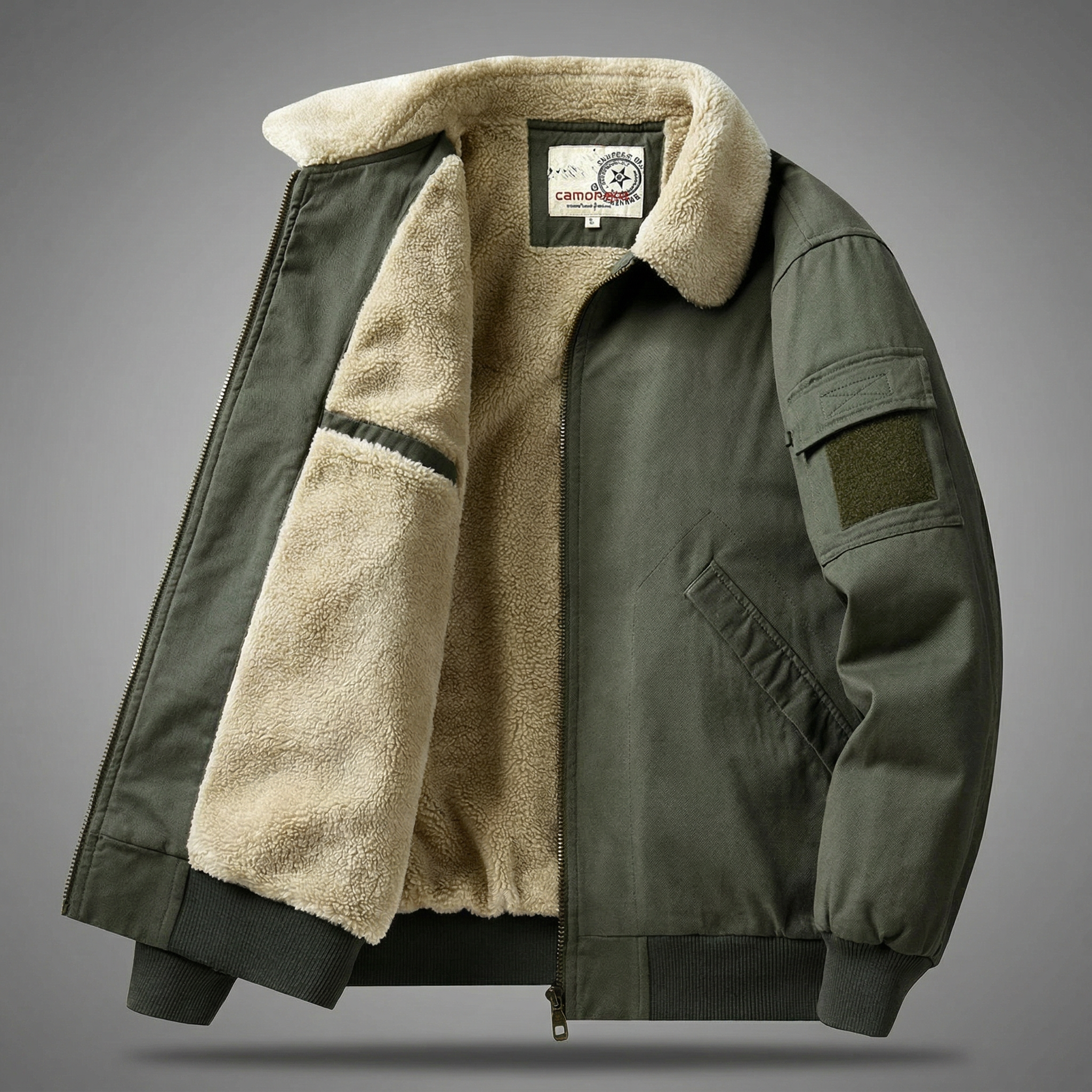 Callum Fleece Lined Bomber Jacket