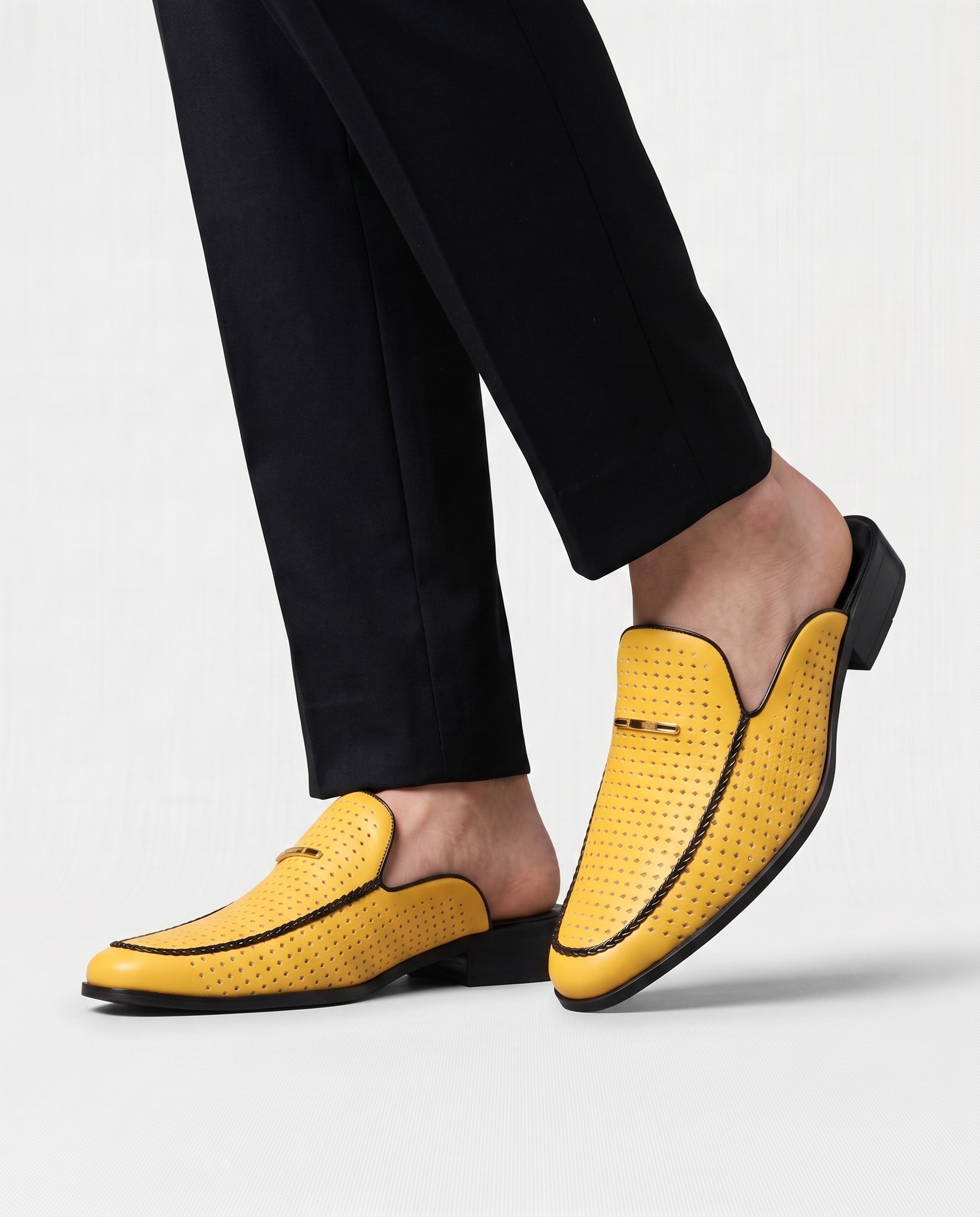 Capri Genuine Leather Slides