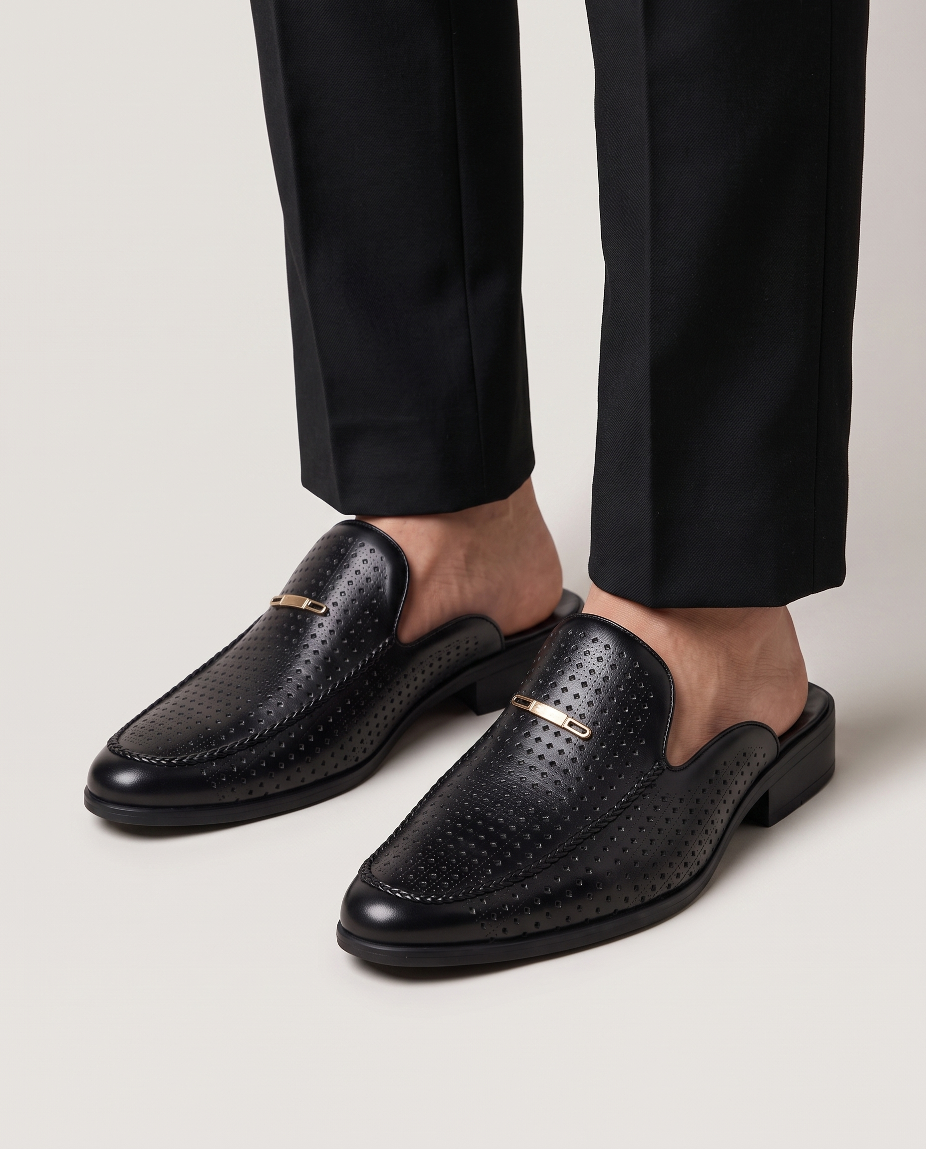 Capri Genuine Leather Slides