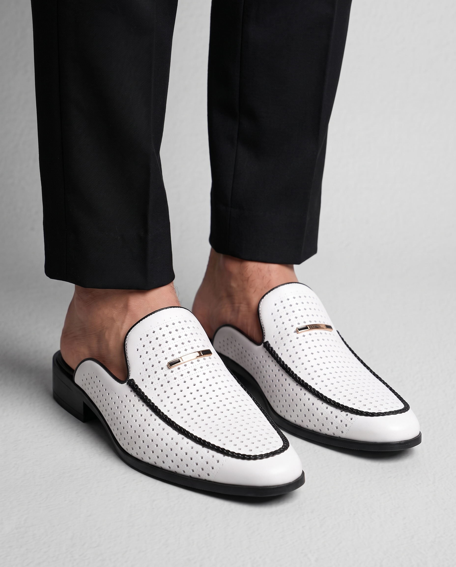 Capri Genuine Leather Slides