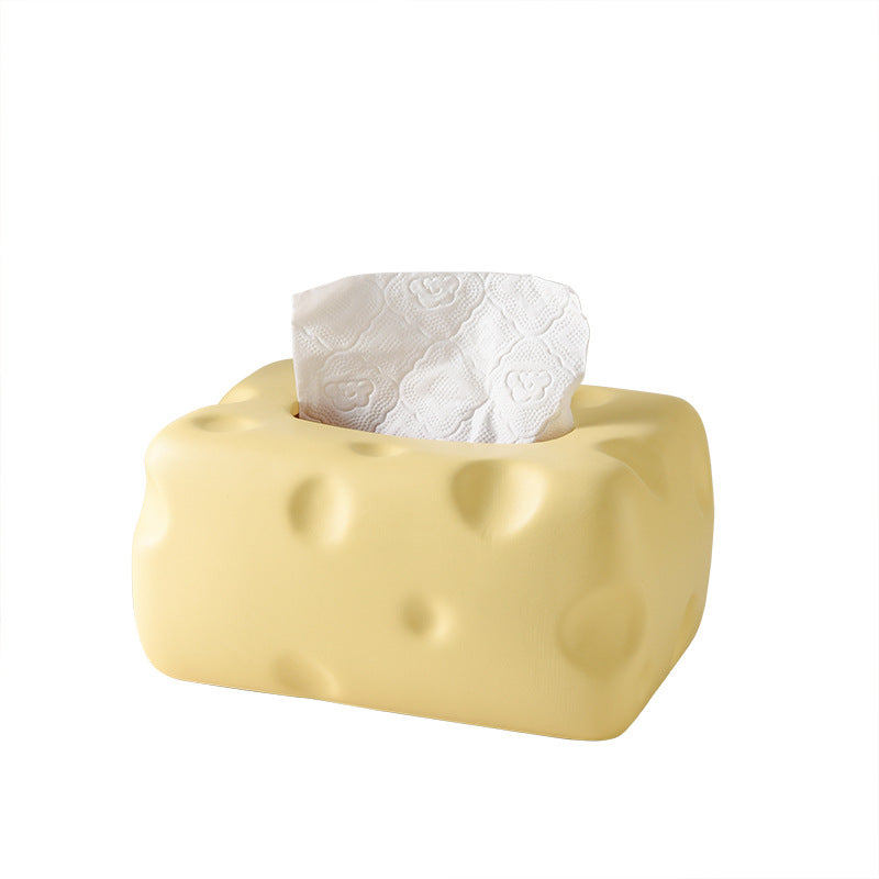CHEESE CUBE TISSUE BOX