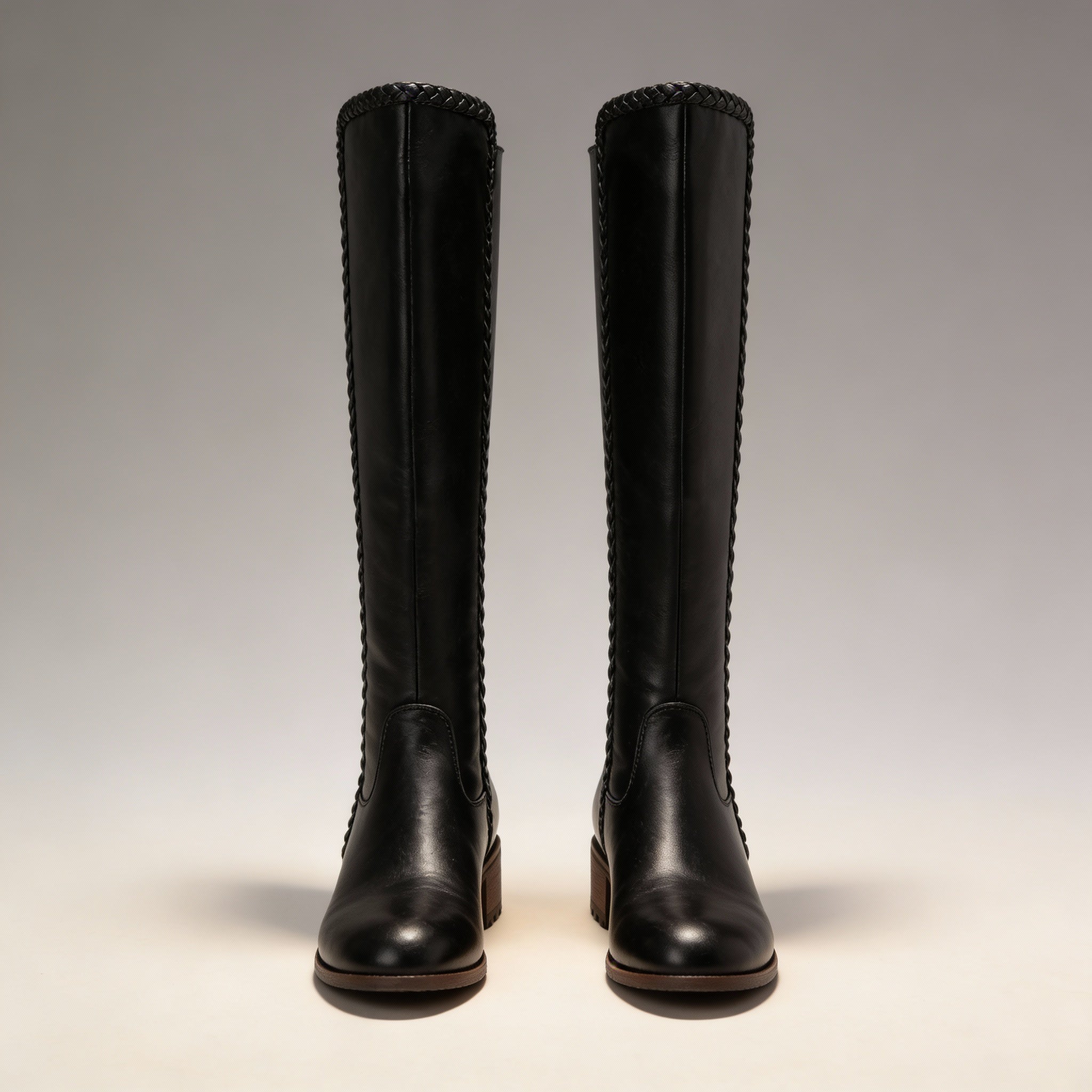 Elora Knee-High Leather Riding Boots