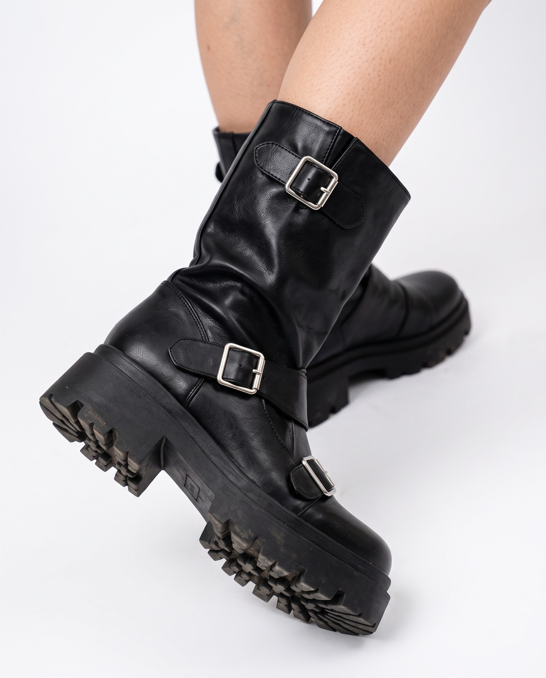 Harlow Platform Mid-Calf Boots