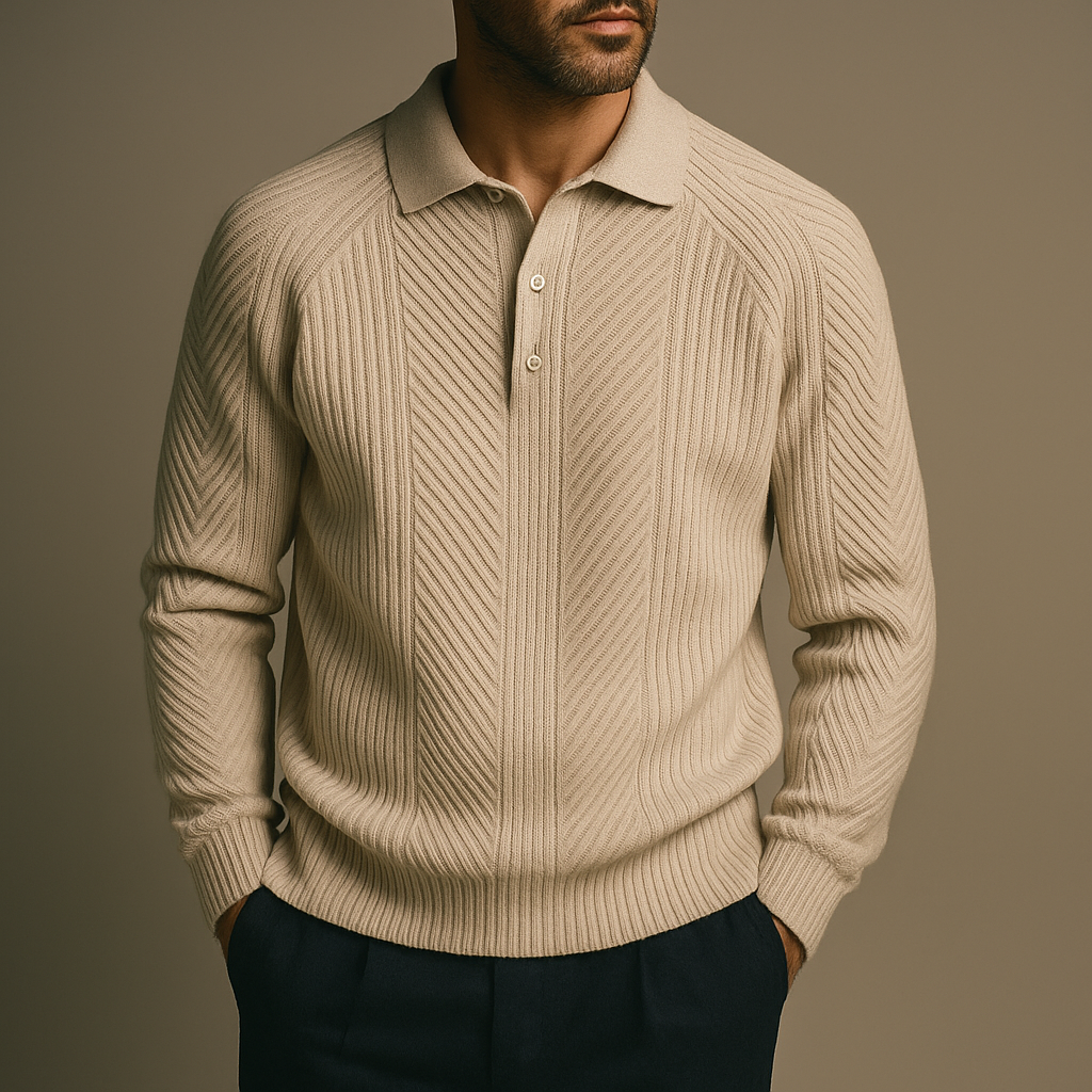 Clayton Herringbone Polo