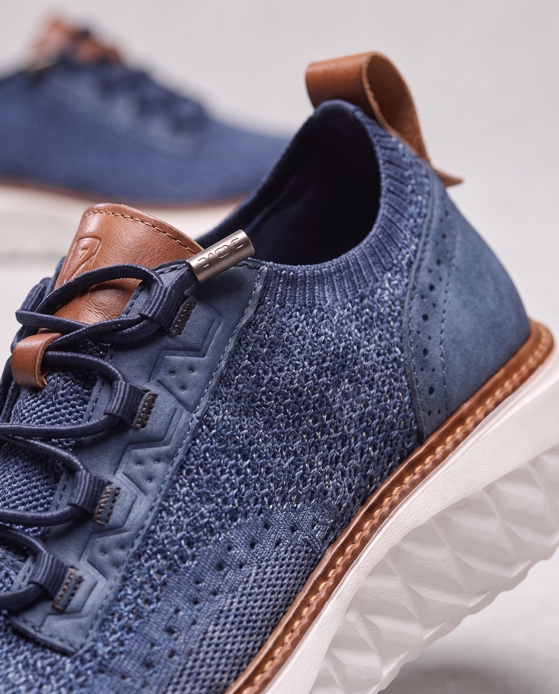 Oxford Knit Brogue Sneakers