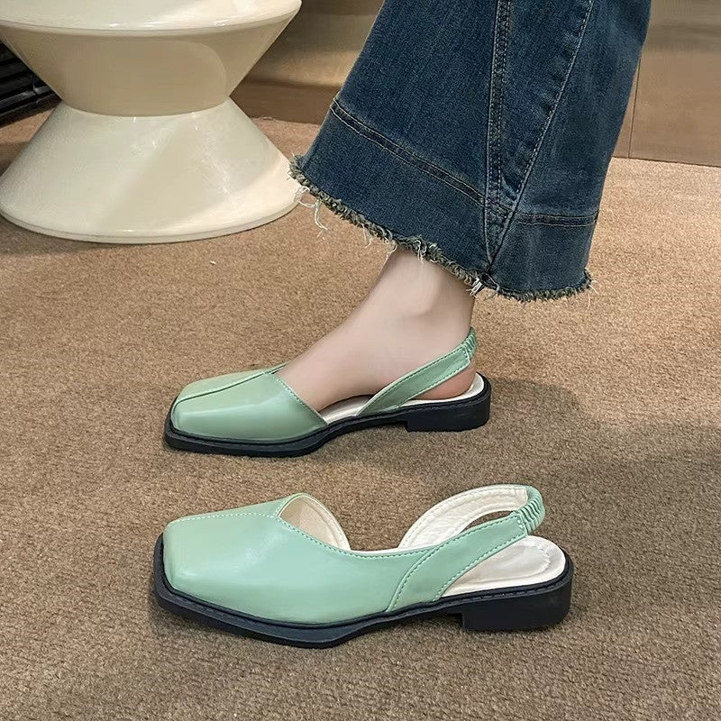 Olivine Slingback Flats
