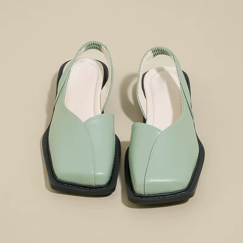 Olivine Slingback Flats