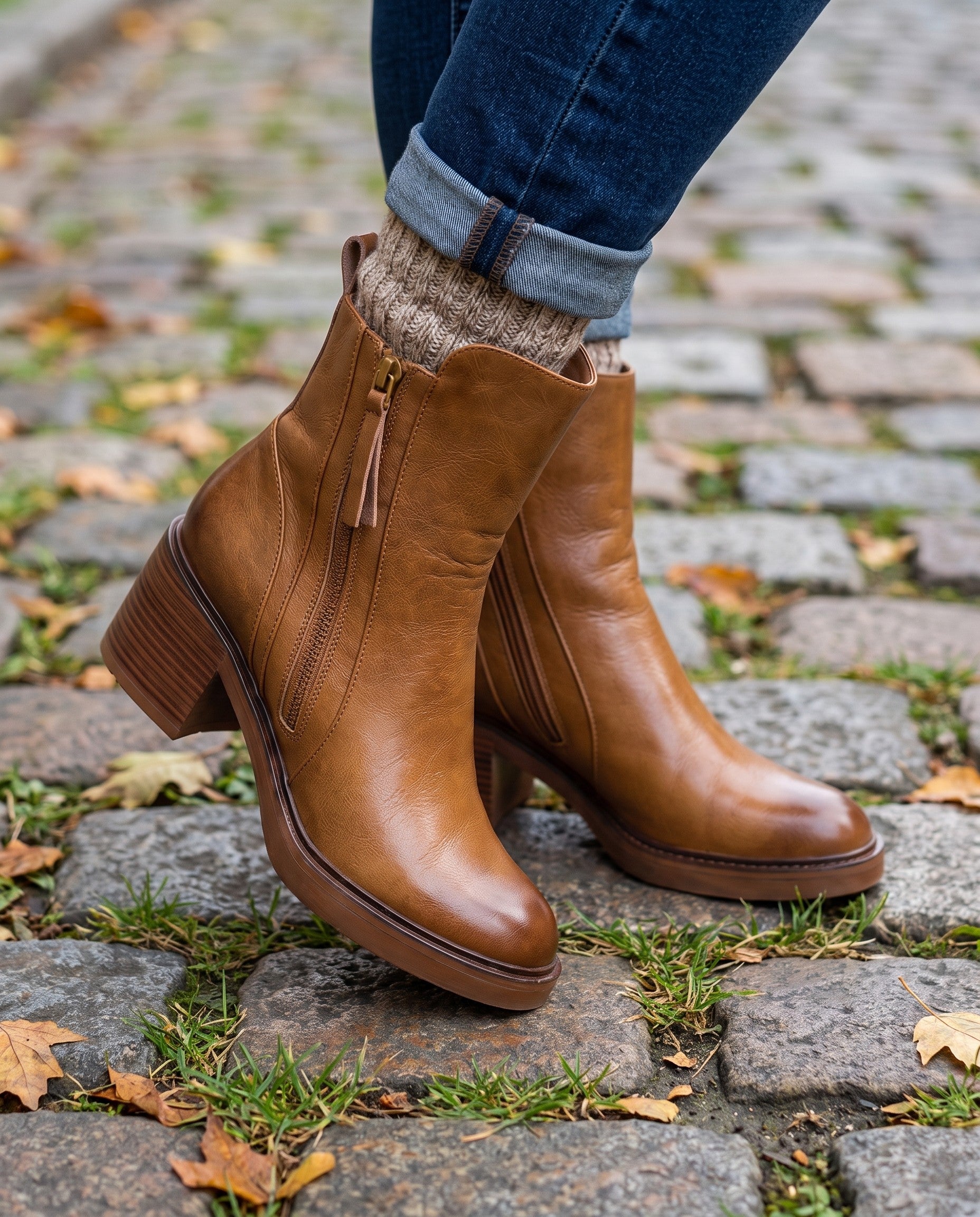 Marlena Block Heel Boots