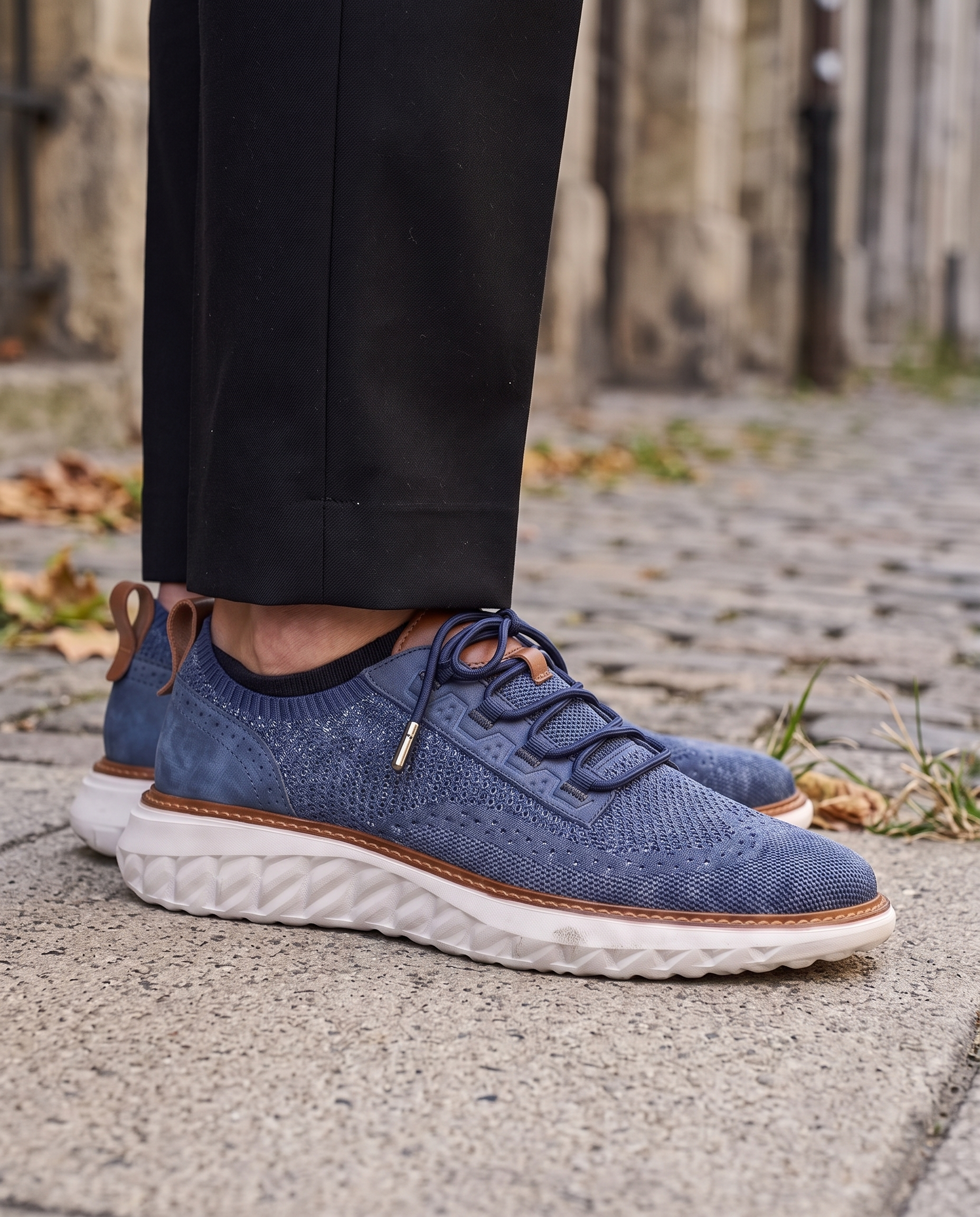 Oxford Knit Brogue Sneakers