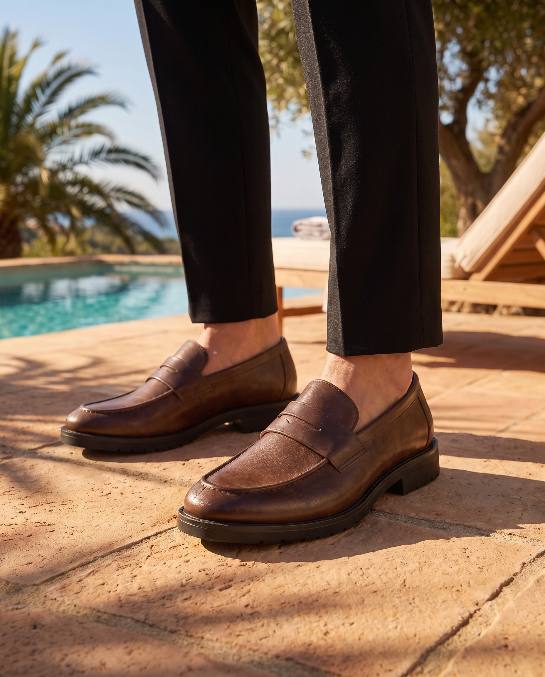 Bancroft Genuine Leather Penny Loafers