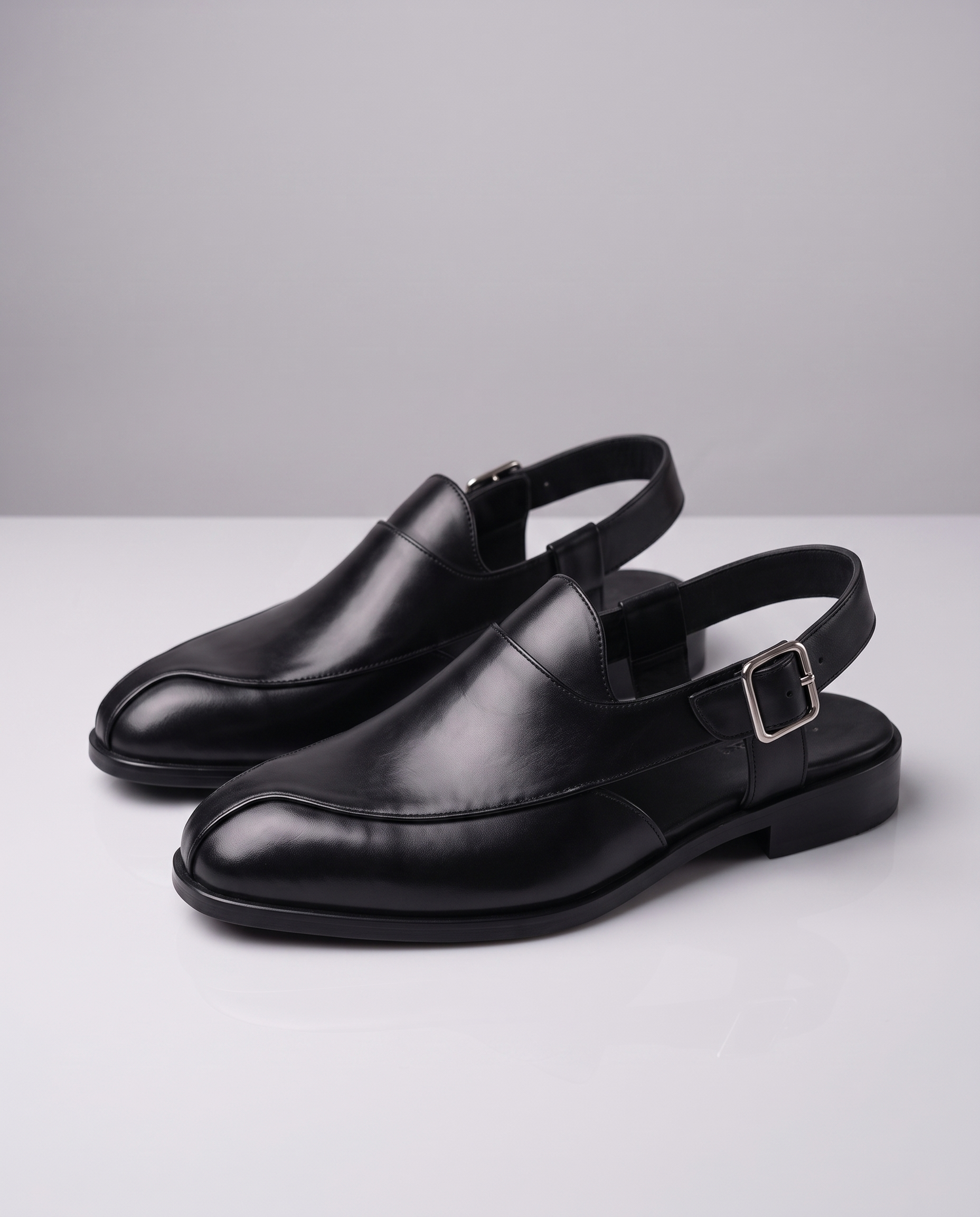 Ravello Genuine Leather Slingback Loafers