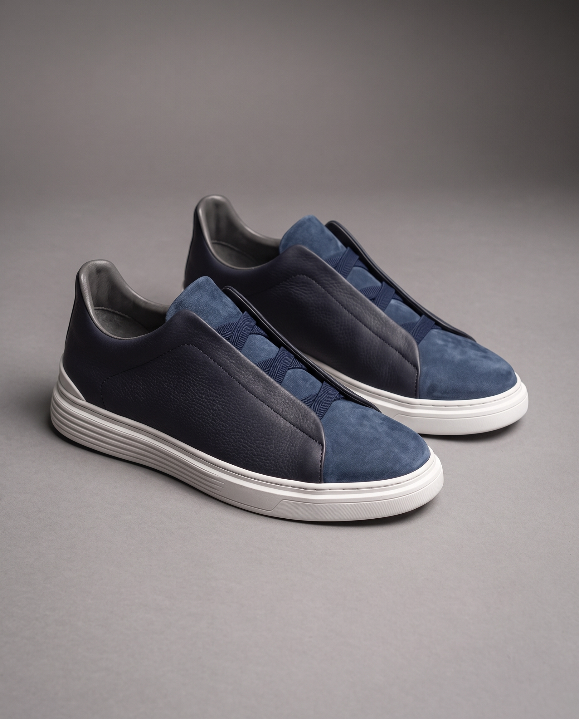 Reese Suede Leather Slip-On Sneakers