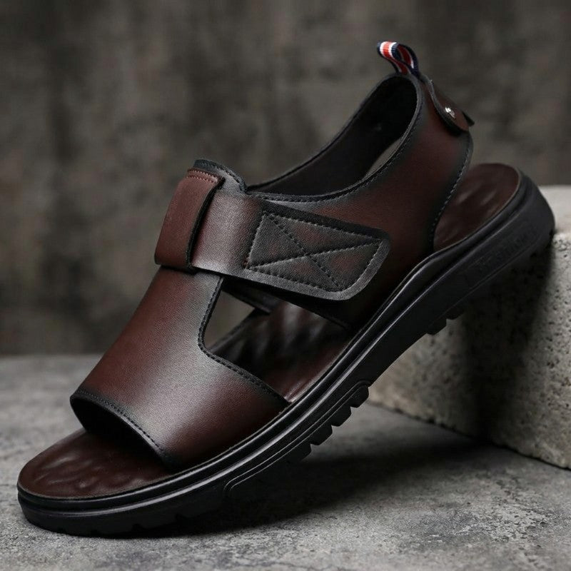 Thorne Leather Open Toe Sandals