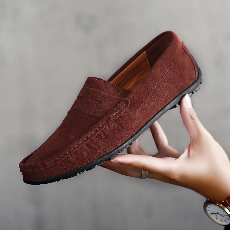 Veloce Genuine Suede Loafers