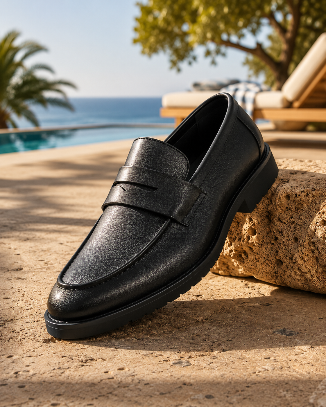 Bancroft Genuine Leather Penny Loafers