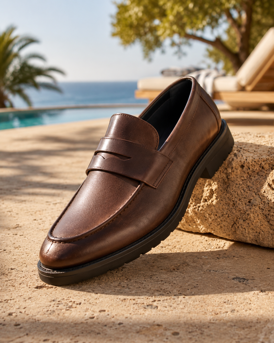 Bancroft Genuine Leather Penny Loafers