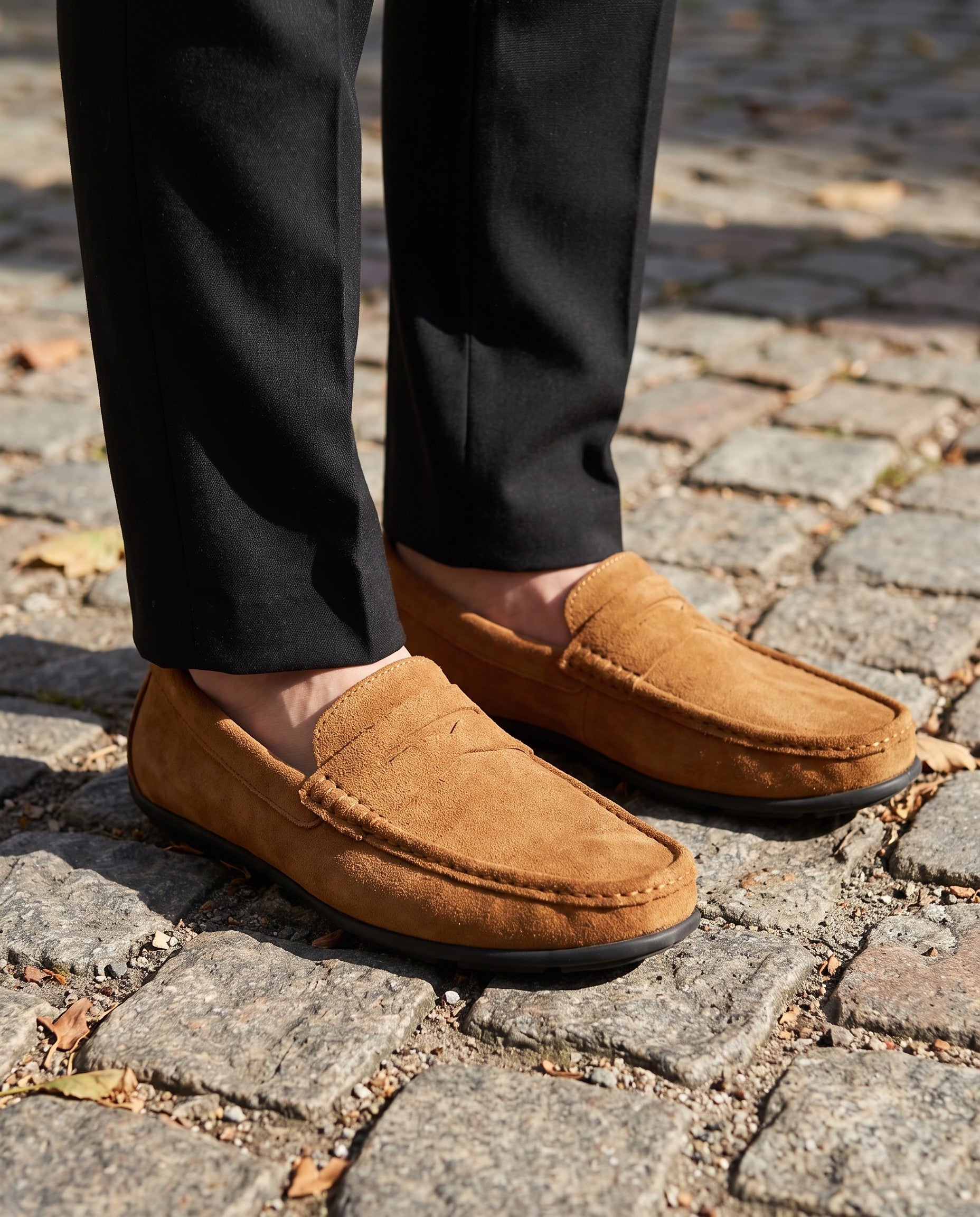 Veloce Genuine Suede Loafers