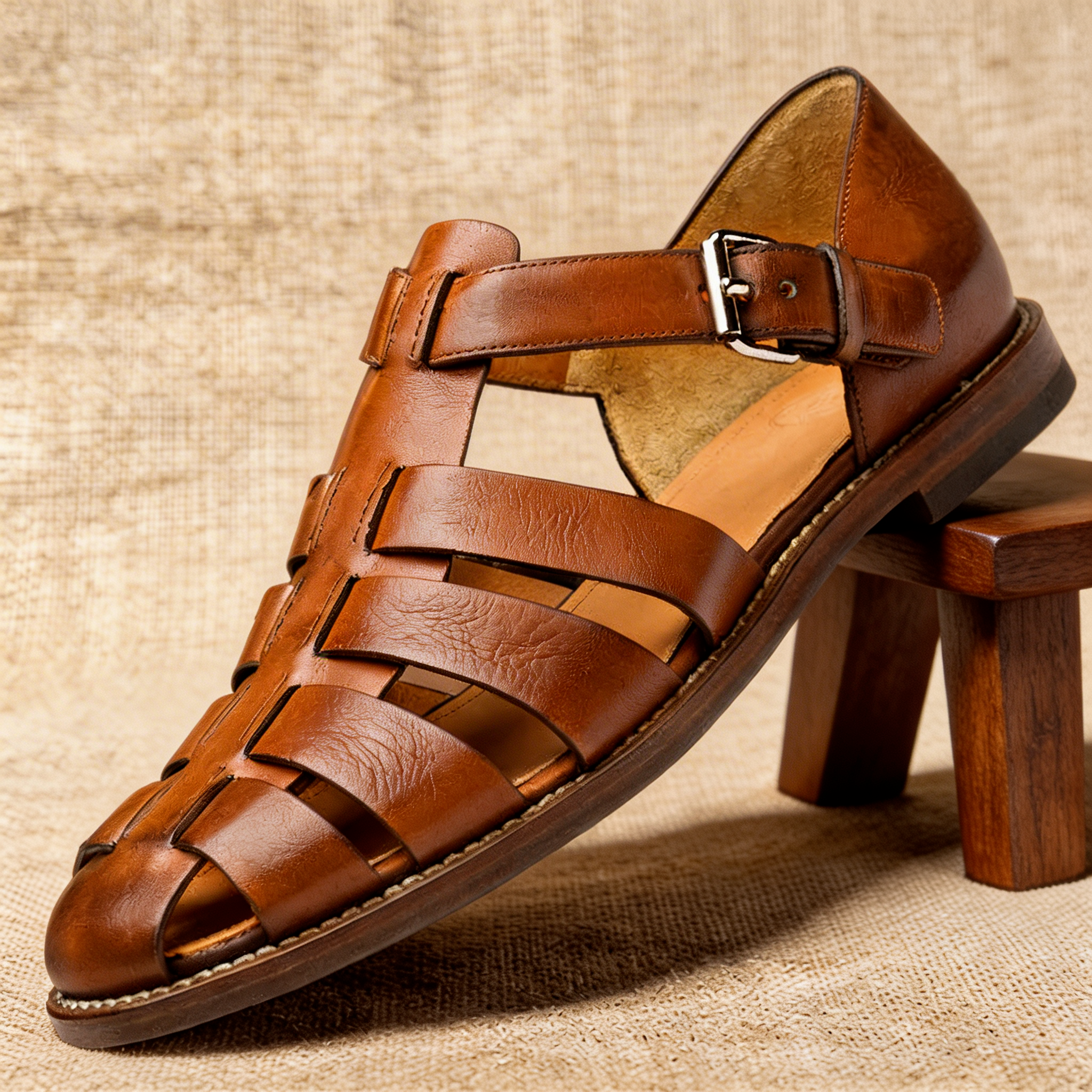 Dante Premium Leather Fisherman Sandals