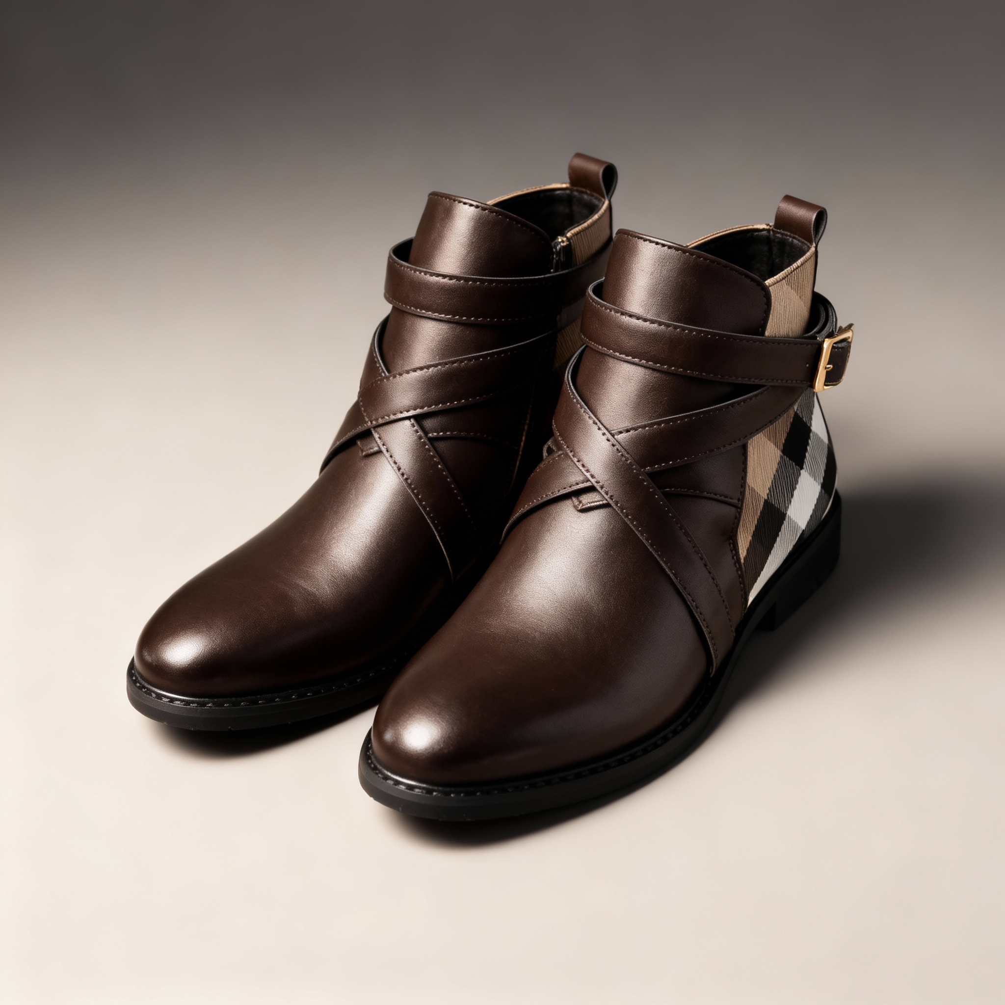 Harrington Crossover Buckle Chelsea Boots