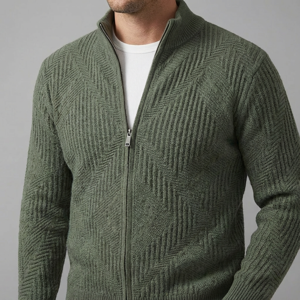 Fulton Full-Zip Knit Sweater