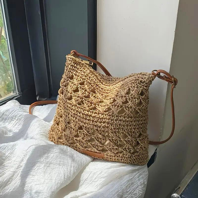 LUNA LAKE RATTAN CROSSBODY