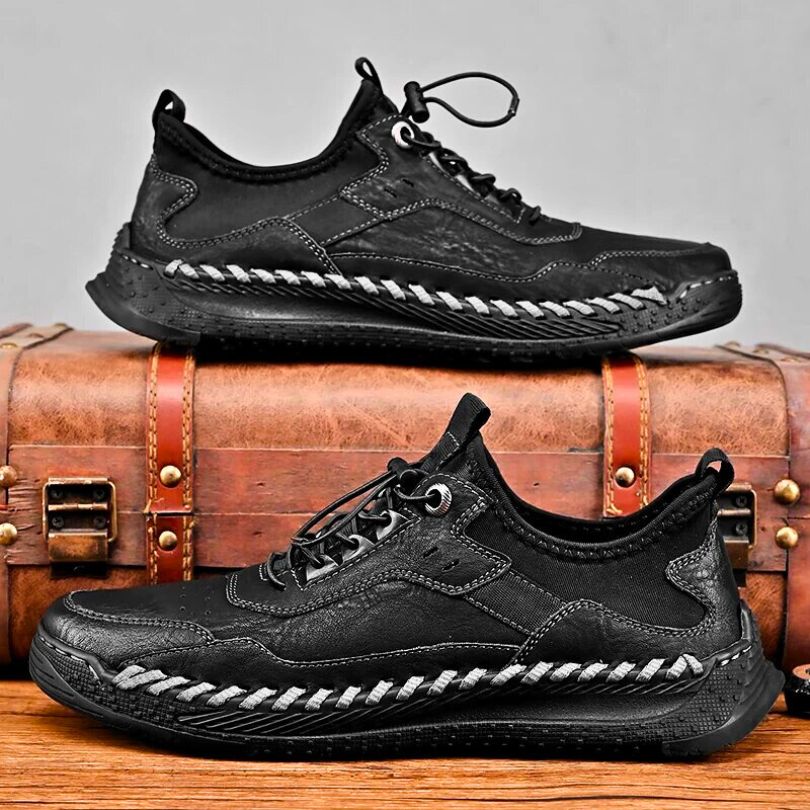ACE GENUINE LEATHER LOW TOP SNEAKERS