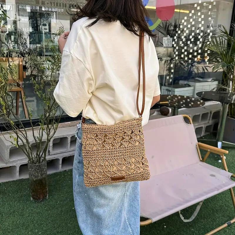 LUNA LAKE RATTAN CROSSBODY