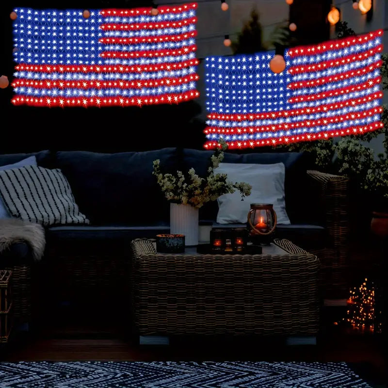 AMERICAN FLAG LED DECORATION