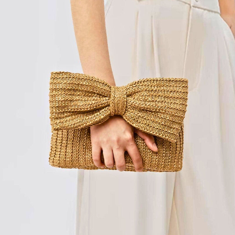 THE WOVEN BOW BAG