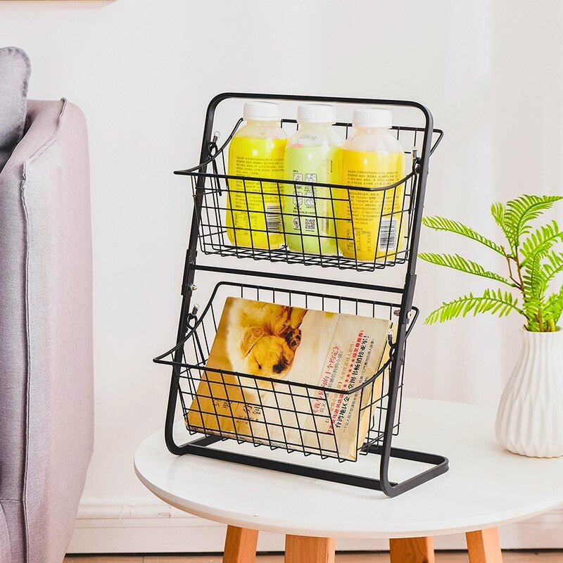 DETACHABLE 2-TIER ORGANIZATION BASKETS