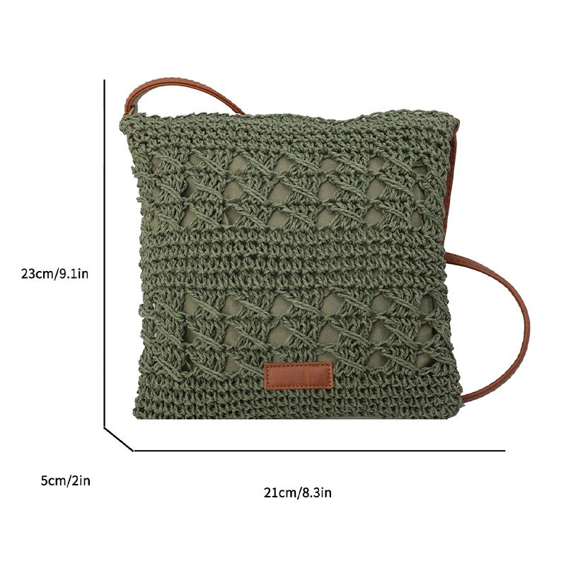 LUNA LAKE RATTAN CROSSBODY