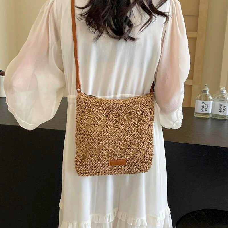 LUNA LAKE RATTAN CROSSBODY