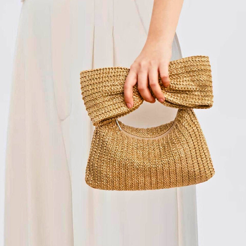 THE WOVEN BOW BAG