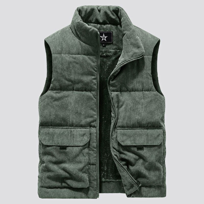 WOODLAND SHERPA CORDUROY VEST